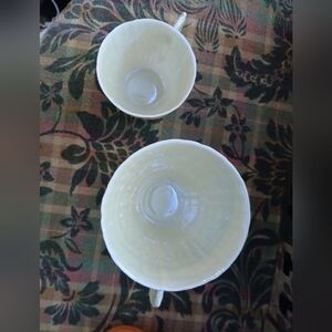 Belleek Irish China Cups Collectable